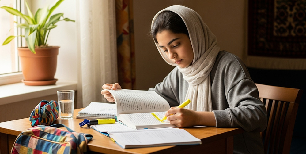 تصویر دختر دانش آموز