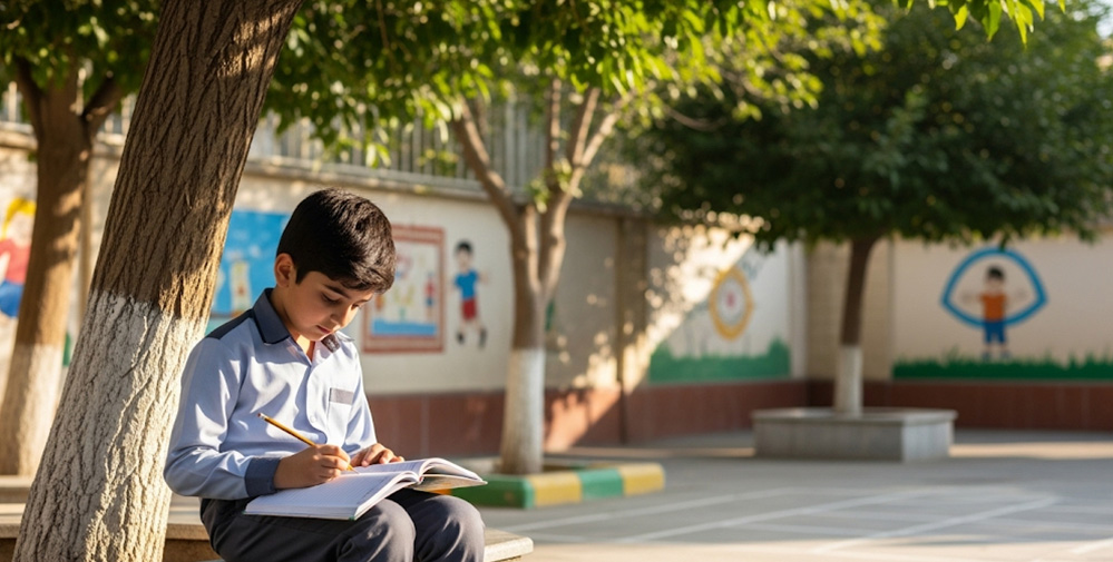 تصویر پسر دانش آموز